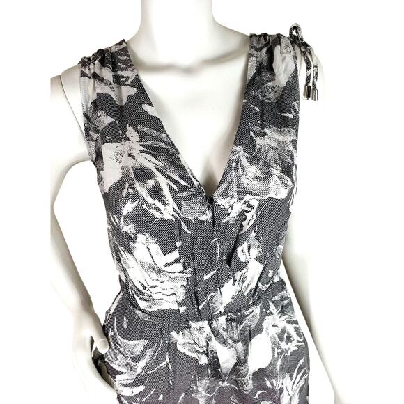 Armani Exchange Jumpsuit – White/Black Floral – Size 4 - Picture 2 of 7